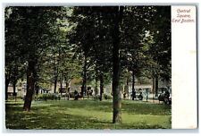 c1905 Central Square Trees East Boston Massachusetts MA Posted Antique Postcard picture
