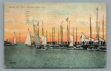 Yachts At Inlet Atlantic City New Jersey NJ Early Divided Back Postcard c1911 picture
