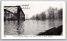 eStampsNet - Flood Old Interurban Bridge Over Silver Creek New Albany Postcard  picture