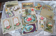 14 VINTAGE EASTER POSTCARDS - Early 1900's - 2 postmarked picture