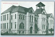 Perham Minnesota Postcard High School Building Exterior View 1911 Vintage Posted picture