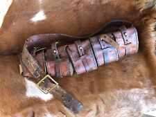 WWII WWI Antique Swedish Military Mauser Leather Bandolier picture