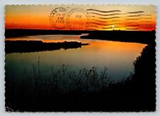 c1982 Beautiful Sunset View at Saskatchewan Canada 4x6