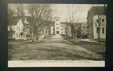 Early Academy Street Showing High School Lee MA Unused Postcard Taintor & Hull picture