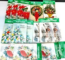 Embassy Christmas Postcards Lot of 240 Sleigh Wreath Pointsetta Collectible picture