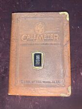 Antique Cale Meter “Zale”  Coin Bank Book Calendar Saving Bank NO KEY picture