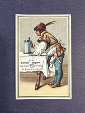1880 Forney's Progress Weekly Periodical Medieval Man Sign Victorian Trade Card picture