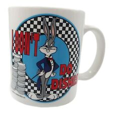 Bugs Bunny I Don't Do Dishes Coffee Mug Vintage 1991 Warner Brothers picture