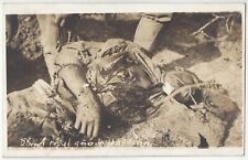 1916 Mexican Revolution Border War - REAL PHOTO Dead Soldier - Mexico Postcard picture