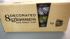 8 Vtg MCM 1950s-1960s HAZEL Ware Glass SET in Sealed BOX New Old Stock NOS NIB picture