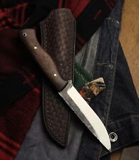 AB CUTLERY CUSTOM HANDMADE STEEL D2 SKINNER KNIFE HANDLE MADE BY WOOD picture