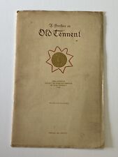 Antique 1917 Brochure on Old Tennant Church The Charter Seal King George II picture
