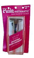 Vintage PINK Instamatic Band Razor By Schick RARE picture