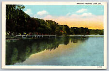 Postcard Beautiful Winona Lake, IN G15 picture