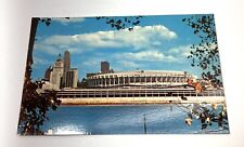 Vintage Riverfront Stadium Postcard Cincinnati Reds Baseball Bengals Football picture