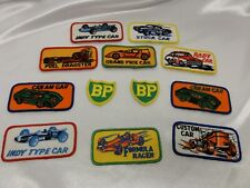 12 Original 1960s 1970s BP Racing Emblem Set Sew On Patches Indy Can Am Stock #A picture