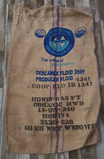 Large Burlap Jute Sack Bag Coffee Mountain Water Process Organic 26x43 Crafts picture