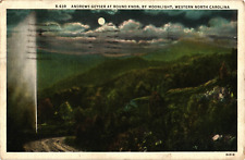 Andrews Geyser Moonlight Posted Asheville NORTH CAROLINA c1939 Postcard picture