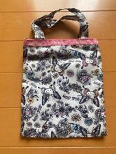 Anna Sui x Hello Kitty Collaboration Limited Tote Bag Butterfly White Used picture