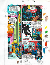 Original 1999 Superman Adventures 36 color guide colorists art page 14,DC Comics picture