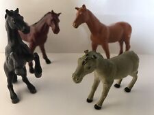 (#442)  Lot Of 4 Vintage Ceramic, Plastic,Horses  picture