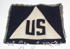 SALTY ORIGINAL LARGE EMBROIDERED WOOL WW2 NONCOMBATANT PATCH OFF HBT SHIRT picture