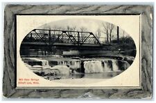 1912 Mill Dam Bridge Exterior Albert Lea Minnesota MN Embossed Antique Postcard picture
