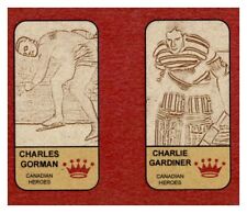 #UL2340 CHARLES GORMAN, CHARLIE GARDINER Uncut CANADIAN Card Strip picture