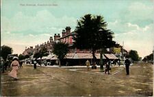 1910. PIER AVENUE. CLACTON-ON-SEA ENGLAND. STREET VIEW POSTCARD. DC3 picture
