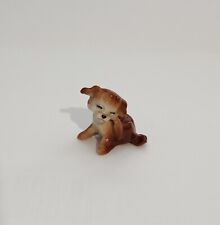 HR Hagen Renaker Miniature Puppy Scratching Figurine Eyes Closed picture