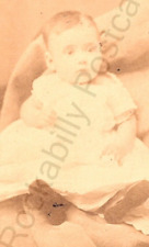 CDV Photo Cute 1800's Baby Picture Buffalo, Ny Studio Portrait picture