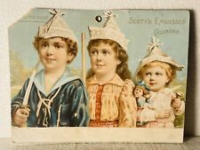 Antique 1894 Scott's Emulsion Cod Liver Oil Advertising Calendar 1800s Victorian picture