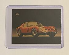 1962 Ferrari 250 GTO Gold Plated Artist Signed Trading Card 1/1 picture