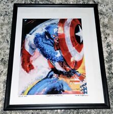 Framed Captain America Artwork picture