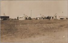 RPPC Drake ND Soo Line Railroad Surveyor's Camp c1909 Redding postcard NQ14 picture