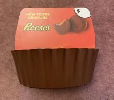 REESE’S PEANUT BUTTER CUPS CANDY BOWL STORE DISPLAY with SIGN   picture