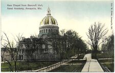 Annapolis, Maryland: Naval Academy, New Chapel, ca 1910. Hand colored picture