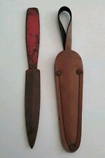 Rare Vintage Knife Balanced Knife with Sheath,Rustic For The Collectors. picture