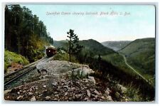c1910's Spearfish Canon Showing Railroad Train Black Hills South Dakota Postcard picture