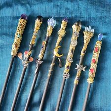 Crystal Magic Wand Cosplay Party Witch Alter Witchcraft Supply Wicca Accessories picture