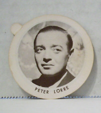 Vintage Dixie Ice Cream Cup Lids - Movie Star Actor Photo - Peter Lorre picture