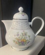 Noritake Kenmare Ireland Porcelain Teapot Lid Vintage Discontinued Flawless picture