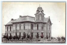 1908 Exterior View High School Building Phillipsburg Kansas KS Vintage Postcard picture