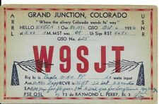 QSL 1936 Grand Junction   Colorado   radio card picture