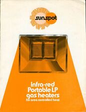 1970's Vintage Sunspot Infra-Red LP Gas Heater Dealer Brochure Area Heat Agri picture
