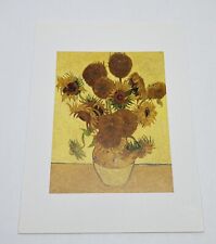 1998 Phaidon Press Postcard “Sunflowers” Vincent Van Gogh Flower Painted Art P2 picture