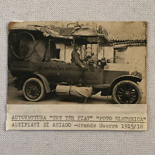 Antique Fiat Foto Elettrica Tour Bus Photo Photograph Vintage 1915 - 1918 picture