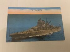 c.1930 U.S. Battleship Linen Postcard picture