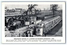 c1940s Burlington Zephyr At A Century Of Progress Exposition Chicago IL Postcard picture