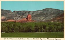 Postcard WY Big Horn Mountains Red Pillar near Shell Canyon Vintage PC H3203 picture